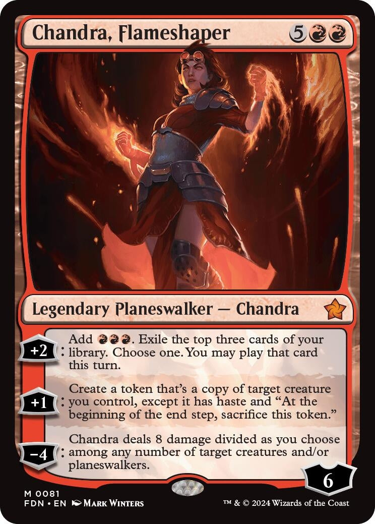 Image for Chandra, Flameshaper (81) [Foundations] - Magic: The Gathering