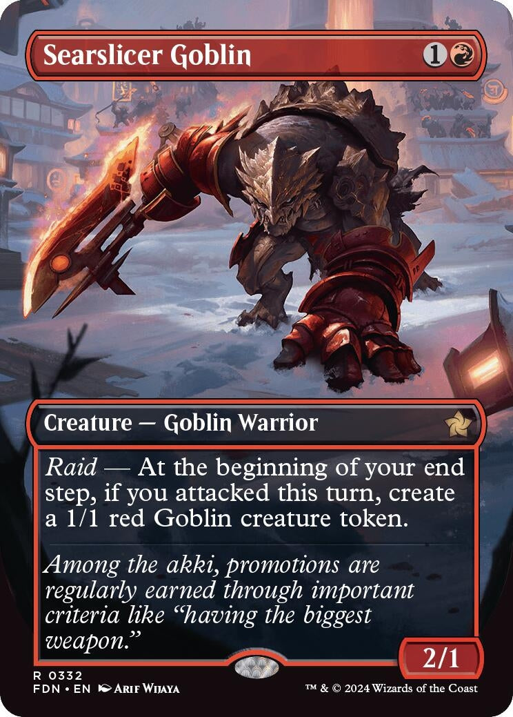 Image for Searslicer Goblin (Borderless) (332) [Foundations] - Magic: The Gathering