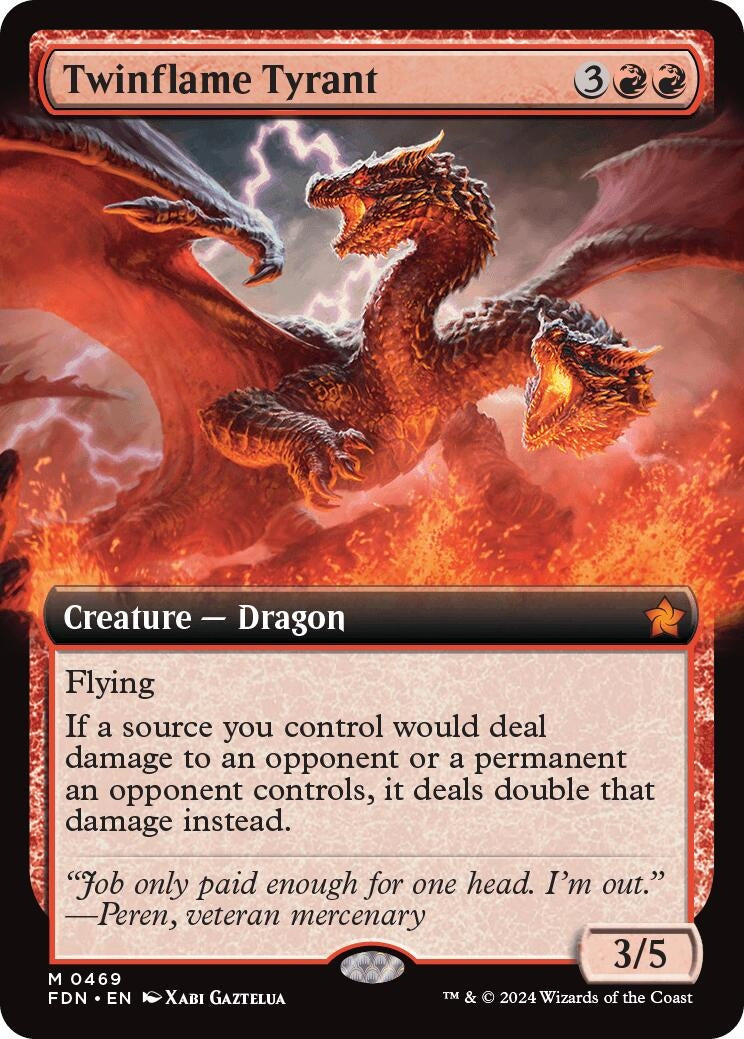 Image for Twinflame Tyrant (Extended Art) (469) [Foundations] - Magic: The Gathering