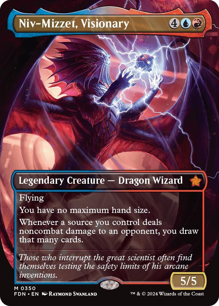 Niv-Mizzet, Visionary (Borderless) (350) [Foundations]