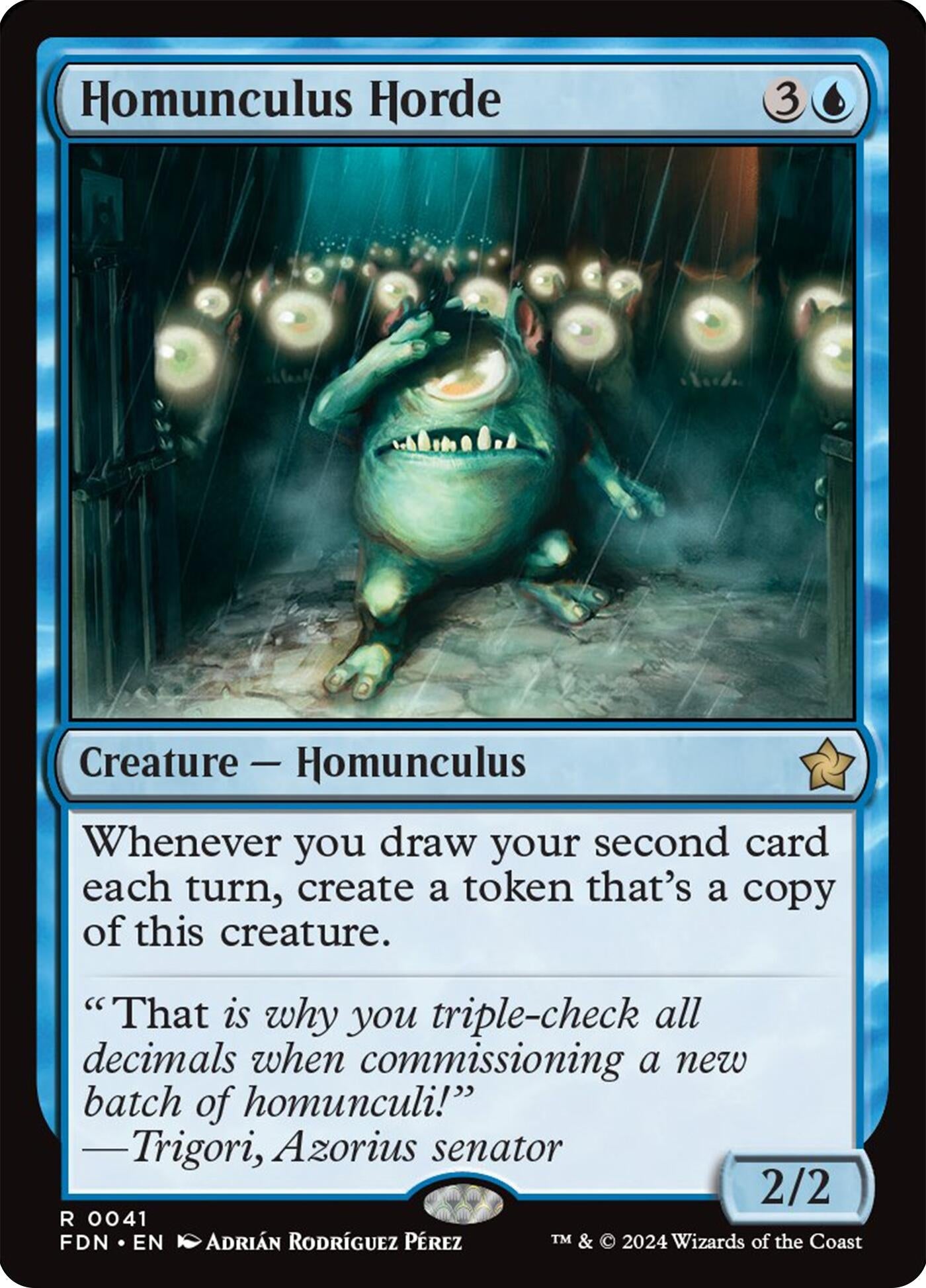 Image for Homunculus Horde (41) [Foundations] - Magic: The Gathering