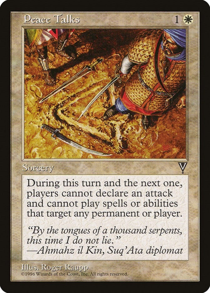 Image for Peace Talks [Visions] - Magic: The Gathering