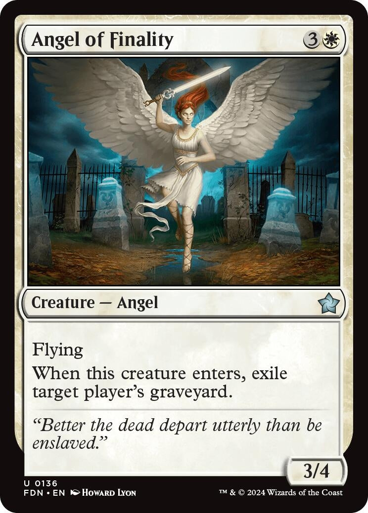 Image for Angel of Finality (136) [Foundations] - Magic: The Gathering