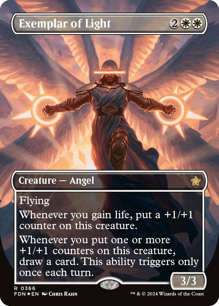 Image for Exemplar of Light (Borderless) (Mana Foil) (366) [Foundations] - Magic: The Gathering