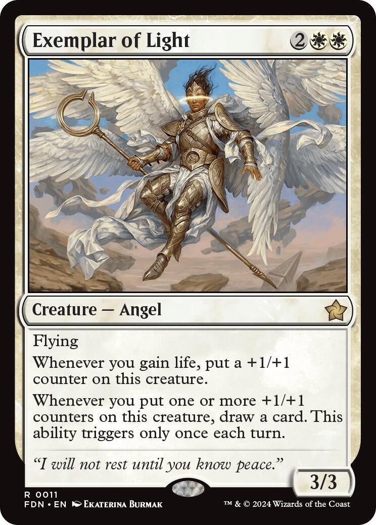 Image for Exemplar of Light (11) [Foundations] - Magic: The Gathering