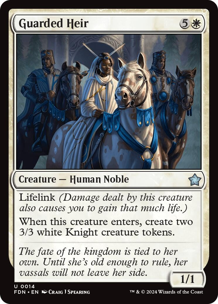 Image for Guarded Heir (14) [Foundations] - Magic: The Gathering