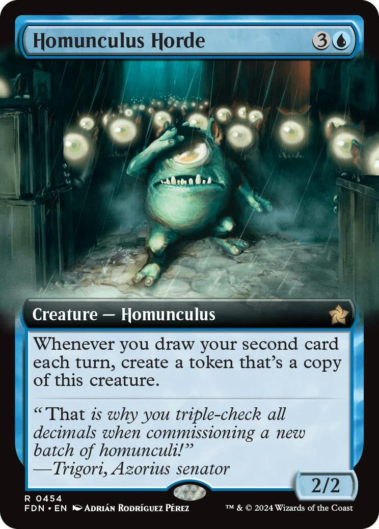 Image for Homunculus Horde (Extended Art) (454) [Foundations] - Magic: The Gathering