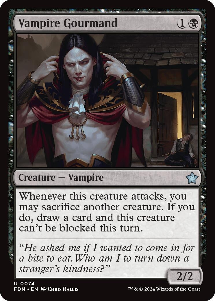 Image for Vampire Gourmand (74) [Foundations] - Magic: The Gathering