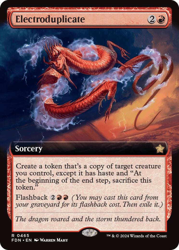 Image for Electroduplicate (Extended Art) (465) [Foundations] - Magic: The Gathering