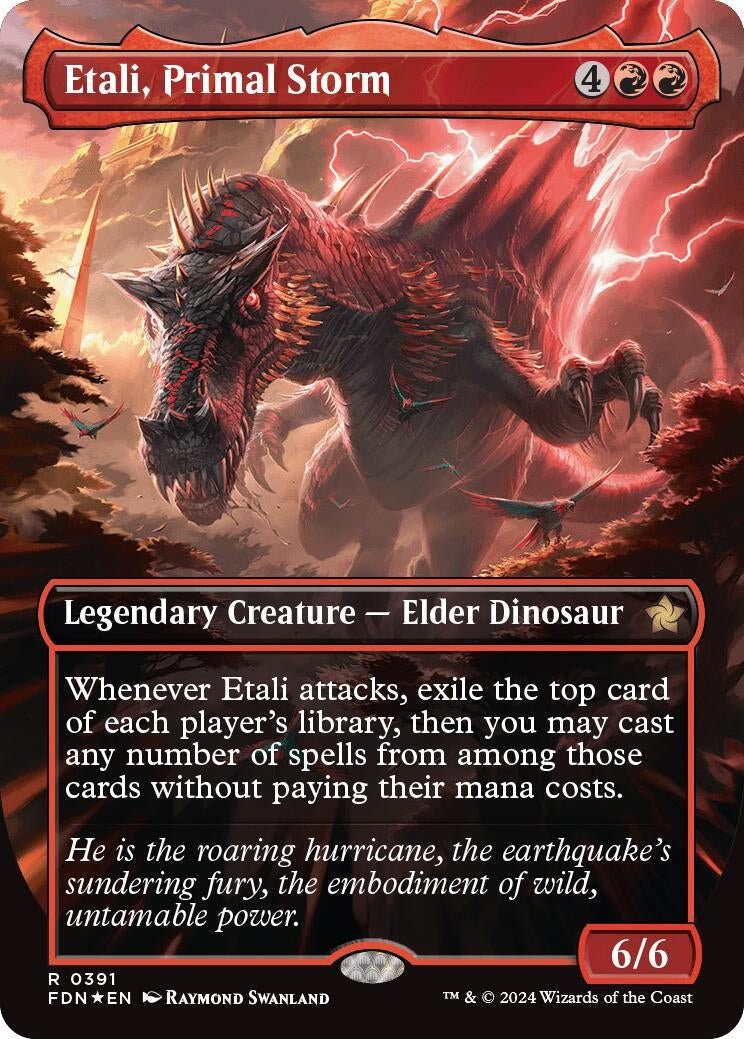 Image for Etali, Primal Storm (Borderless) (Mana Foil) (391) [Foundations] - Magic: The Gathering