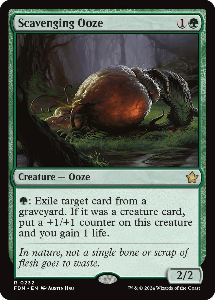 Image for Scavenging Ooze (232) [Foundations] - Magic: The Gathering