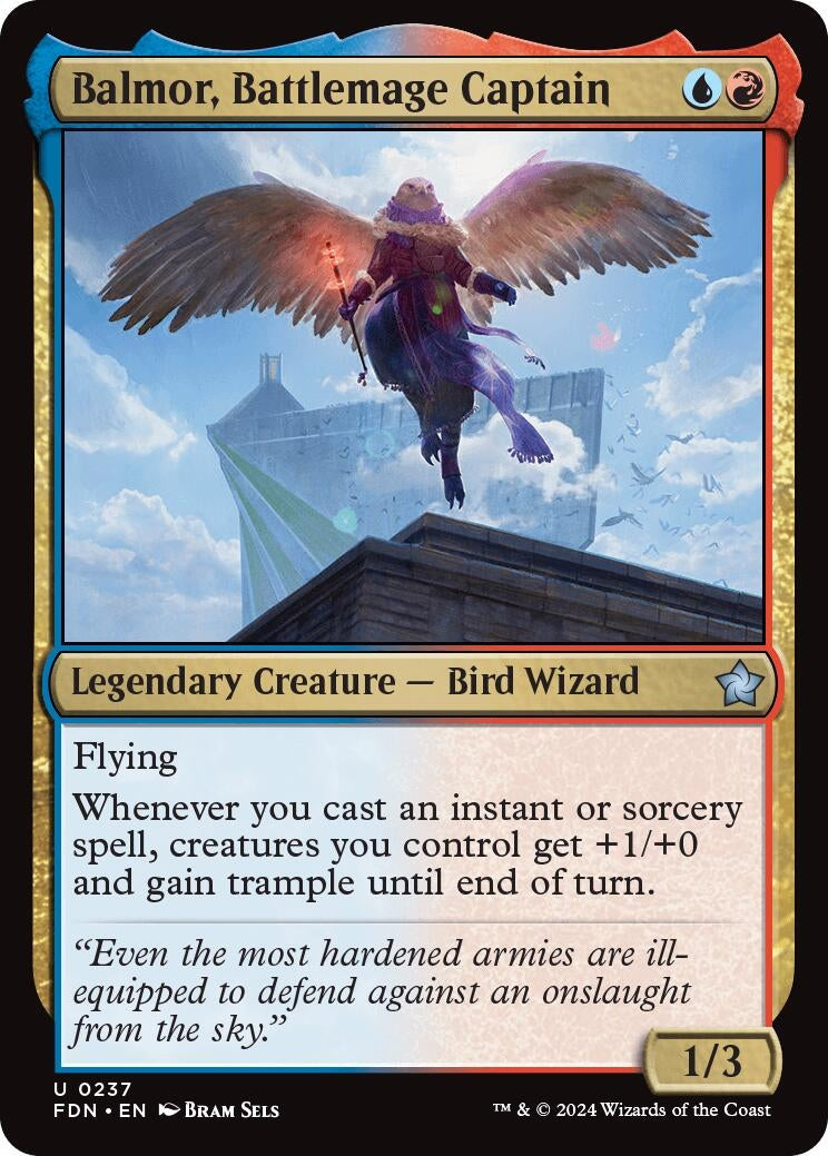 Image for Balmor, Battlemage Captain (237) [Foundations] - Magic: The Gathering