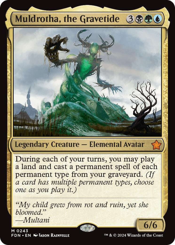 Image for Muldrotha, the Gravetide (243) [Foundations] - Magic: The Gathering