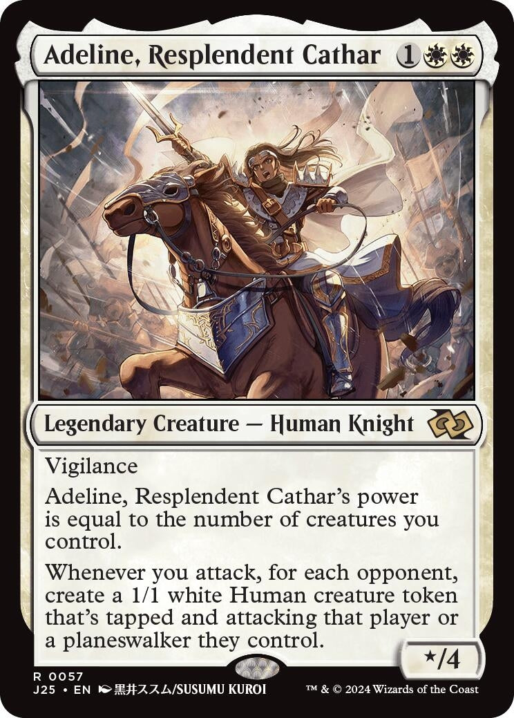 Image for Adeline, Resplendent Cathar (Anime) (57) [Foundations Jumpstart] - Magic: The Gathering
