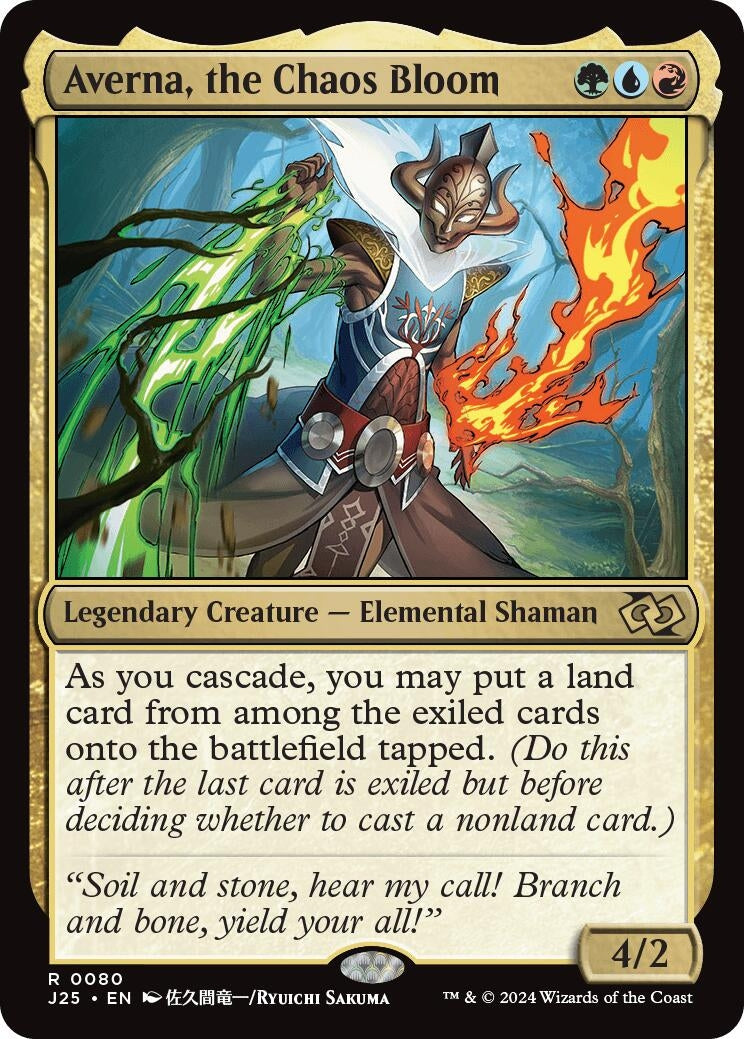 Image for Averna, the Chaos Bloom (Anime) (80) [Foundations Jumpstart] - Magic: The Gathering