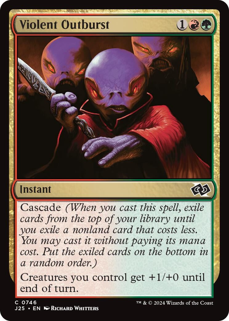 Image for Violent Outburst (746) [Foundations Jumpstart] - Magic: The Gathering