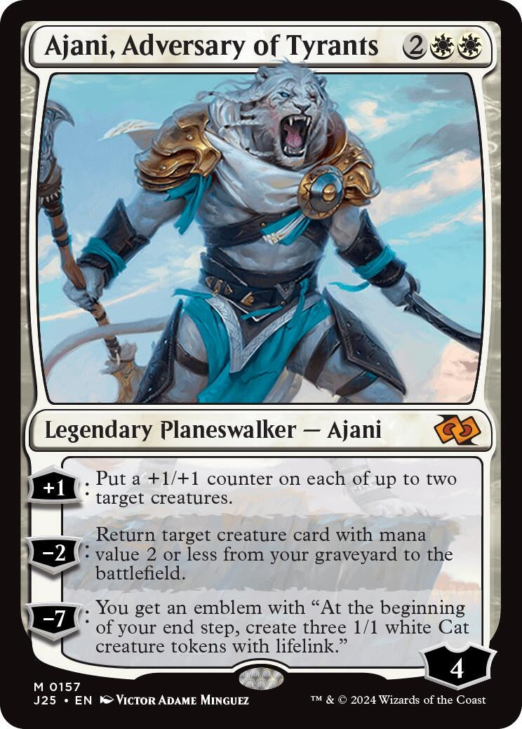 Image for Ajani, Adversary of Tyrants (157) [Foundations Jumpstart] - Magic: The Gathering