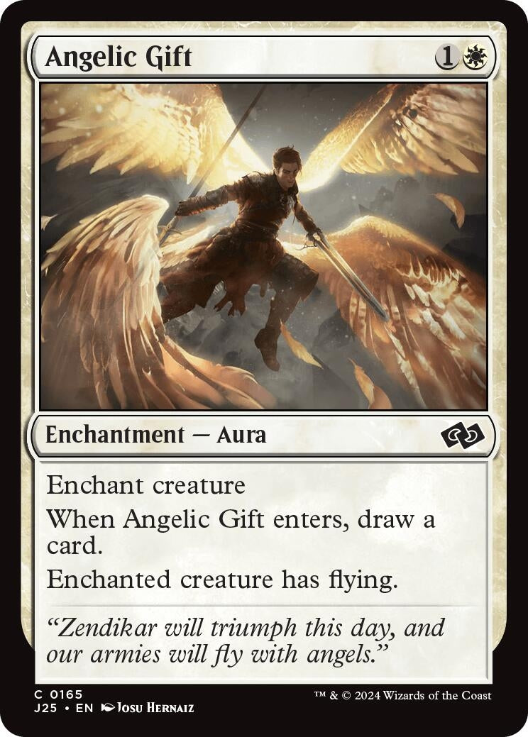 Image for Angelic Gift (165) [Foundations Jumpstart] - Magic: The Gathering