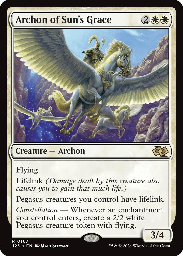 Image for Archon of Sun's Grace (167) [Foundations Jumpstart] - Magic: The Gathering