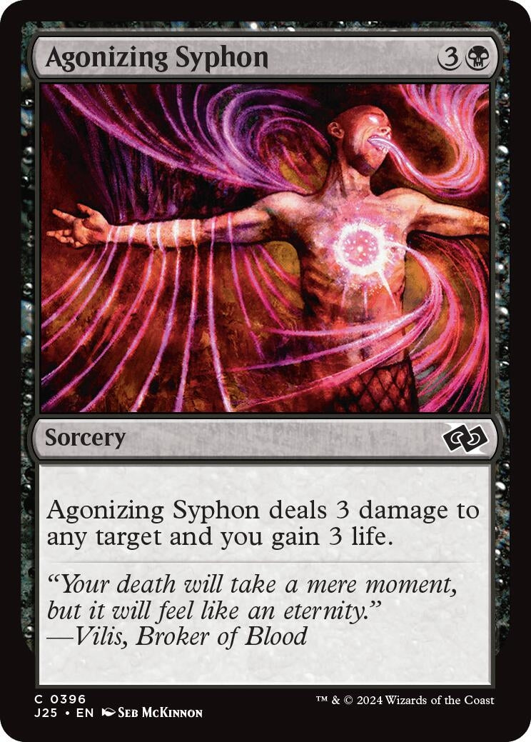 Image for Agonizing Syphon (396) [Foundations Jumpstart] - Magic: The Gathering