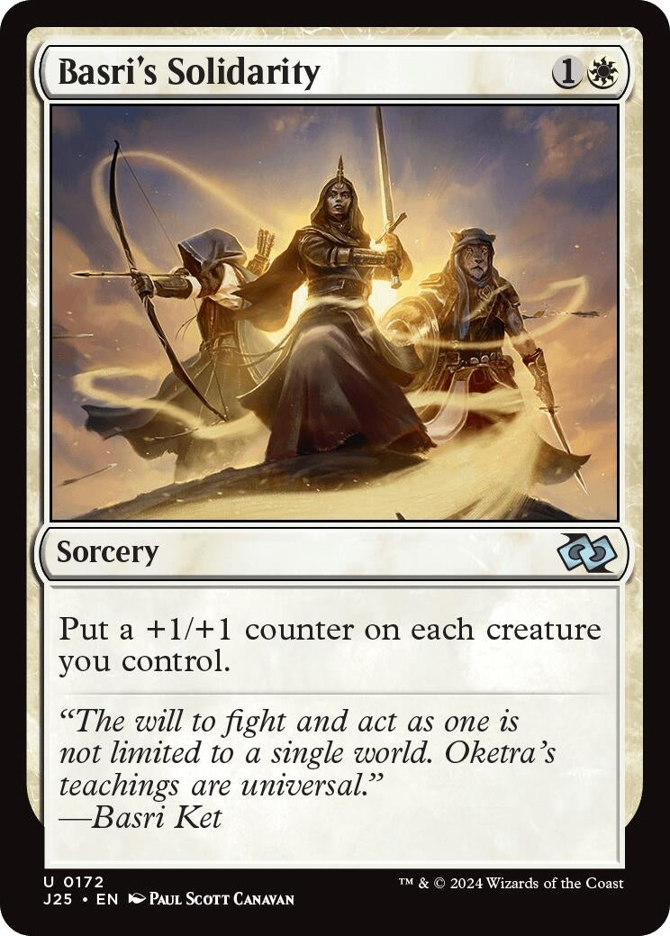 Image for Basri's Solidarity (172) [Foundations Jumpstart] - Magic: The Gathering
