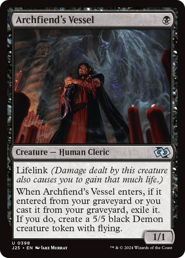 Image for Archfiend's Vessel (398) [Foundations Jumpstart] - Magic: The Gathering