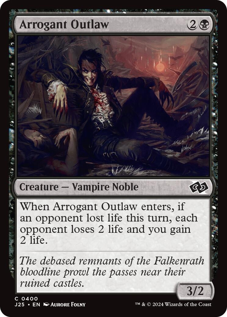 Image for Arrogant Outlaw (400) [Foundations Jumpstart] - Magic: The Gathering