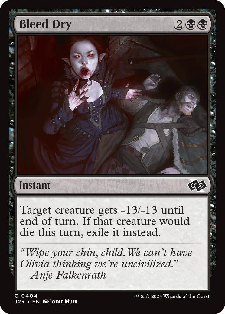Image for Bleed Dry (404) [Foundations Jumpstart] - Magic: The Gathering