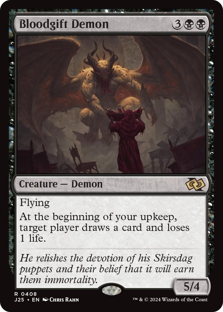 Image for Bloodgift Demon (408) [Foundations Jumpstart] - Magic: The Gathering