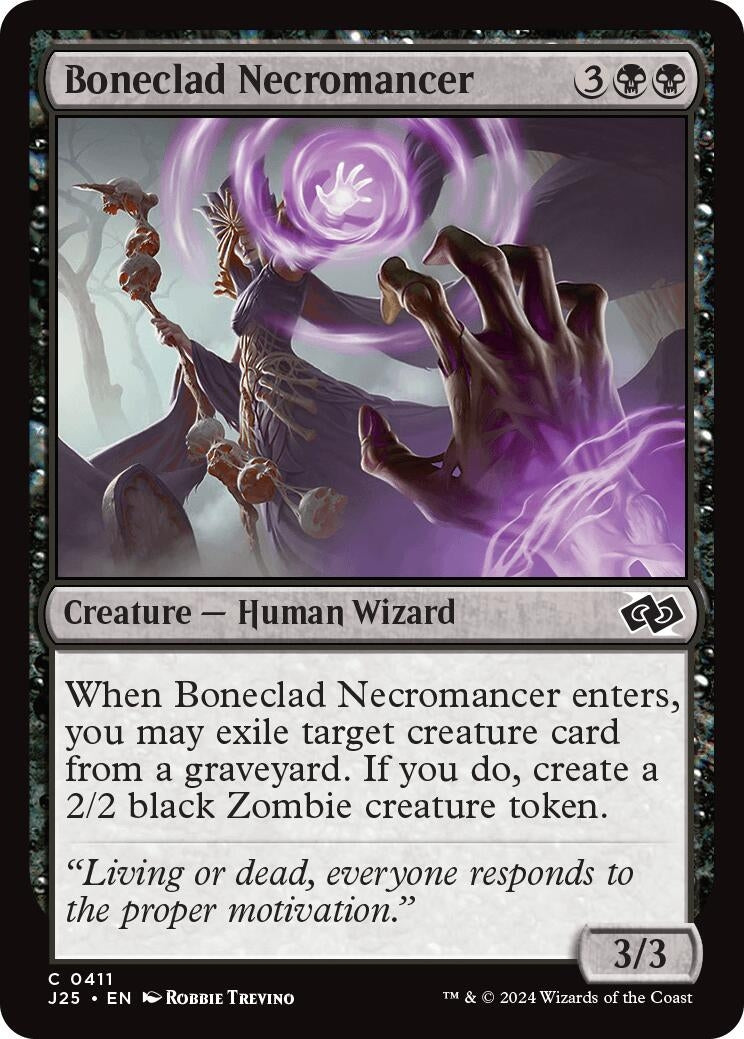 Image for Boneclad Necromancer (411) [Foundations Jumpstart] - Magic: The Gathering