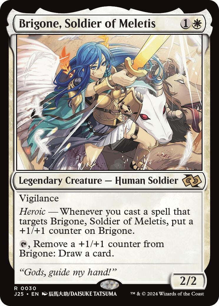 Image for Brigone, Soldier of Meletis (Anime) (30) [Foundations Jumpstart] - Magic: The Gathering
