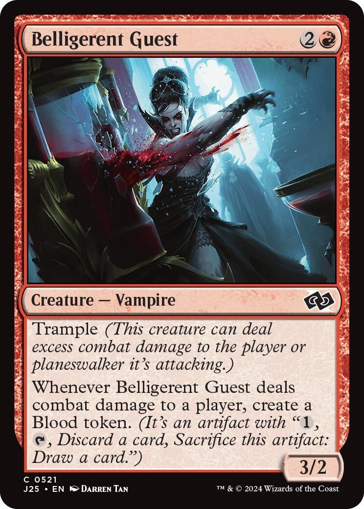 Image for Belligerent Guest (521) [Foundations Jumpstart] - Magic: The Gathering