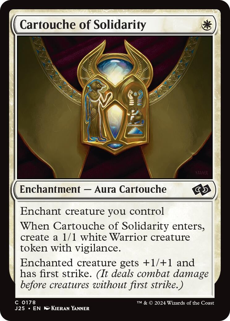 Image for Cartouche of Solidarity (178) [Foundations Jumpstart] - Magic: The Gathering