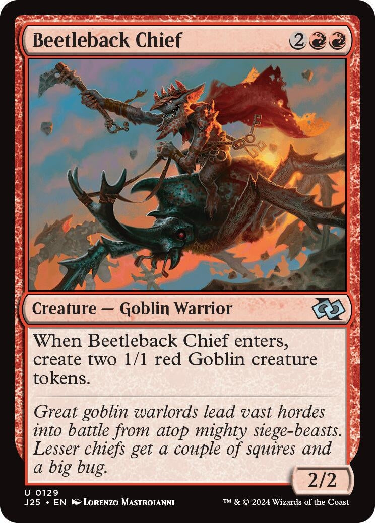Image for Beetleback Chief (129) [Foundations Jumpstart] - Magic: The Gathering