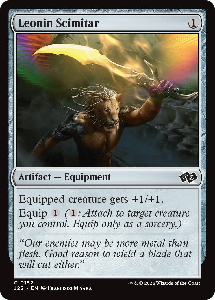 Image for Leonin Scimitar (152) [Foundations Jumpstart] - Magic: The Gathering