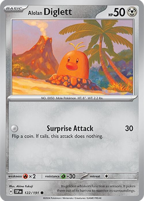 Image for Alolan Diglett (122/191) [SV08: Surging Sparks] - Pokemon