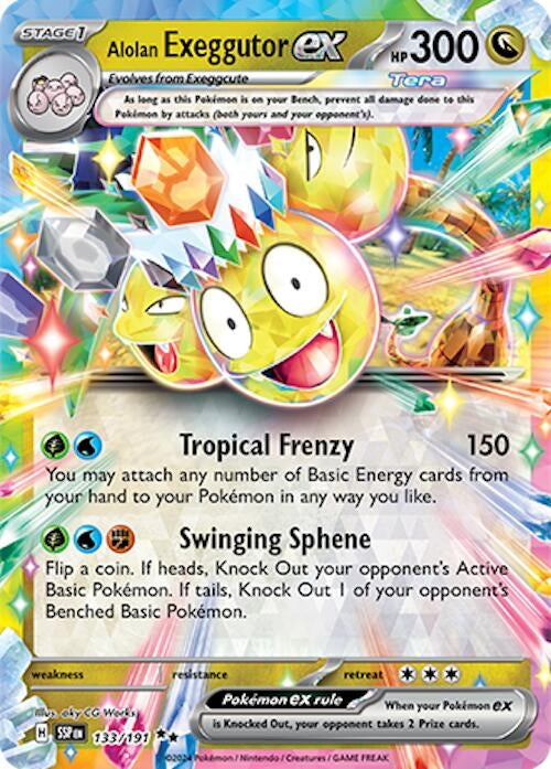 Image for Alolan Exeggutor ex (133/191) [SV08: Surging Sparks] - Pokemon