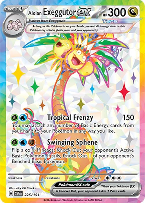 Image for Alolan Exeggutor ex (225/191) [SV08: Surging Sparks] - Pokemon