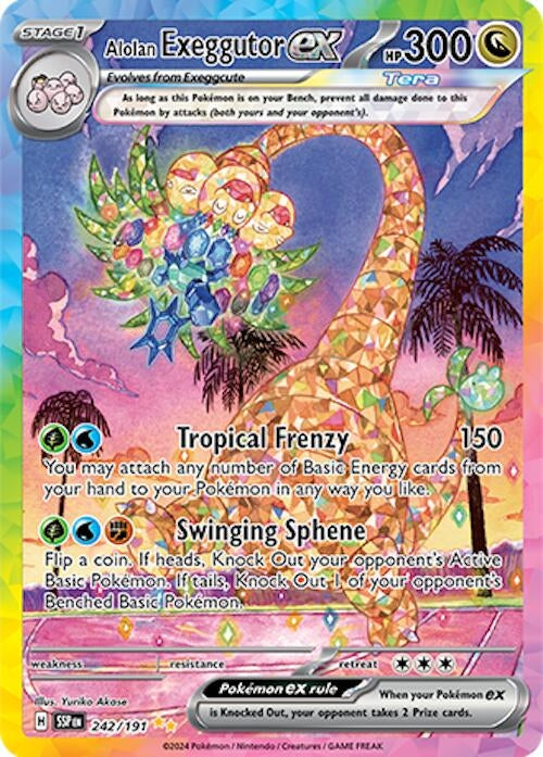 Image for Alolan Exeggutor ex (242/191) [SV08: Surging Sparks] - Pokemon