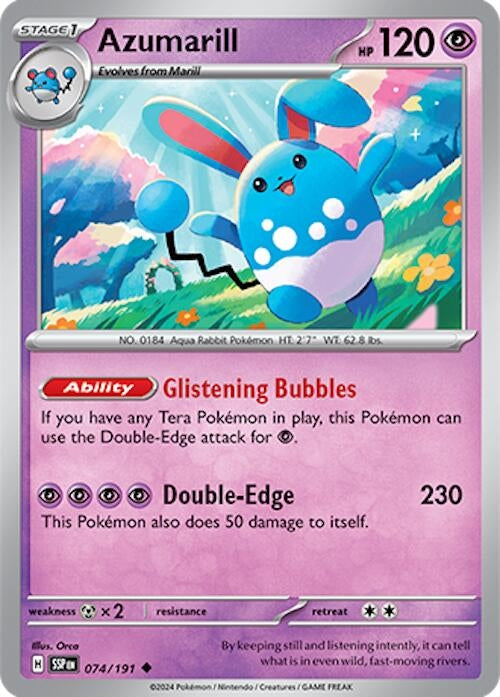 Image for Azumarill (074/191) [SV08: Surging Sparks] - Pokemon