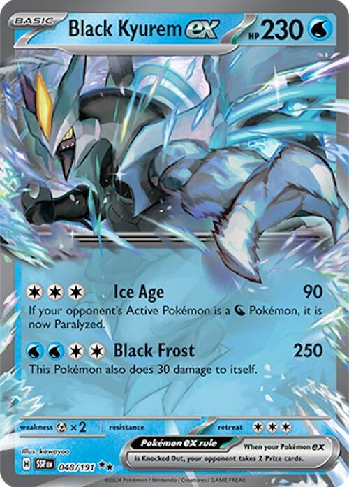 Image for Black Kyurem ex (048/191) [SV08: Surging Sparks] - Pokemon