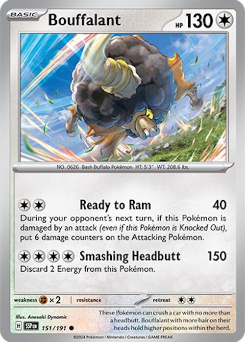 Image for Bouffalant (151/191) [SV08: Surging Sparks] - Pokemon