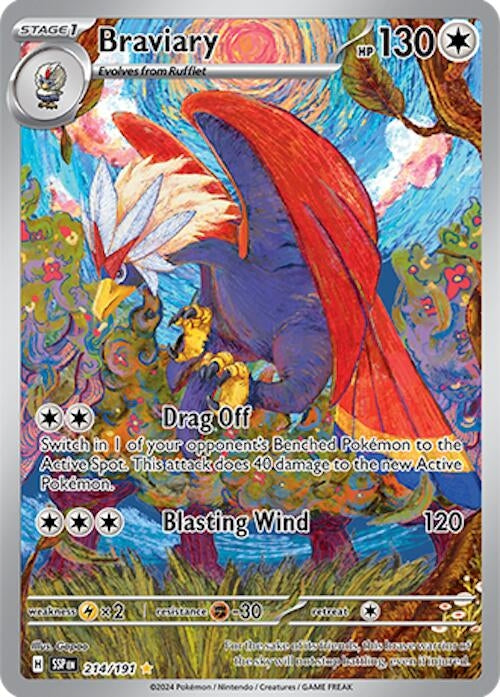 Image for Braviary (214/191) [SV08: Surging Sparks] - Pokemon