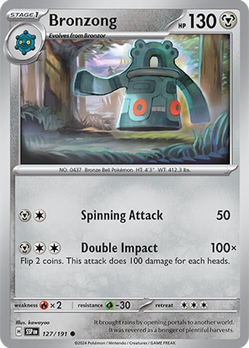 Image for Bronzong (127/191) [SV08: Surging Sparks] - Pokemon