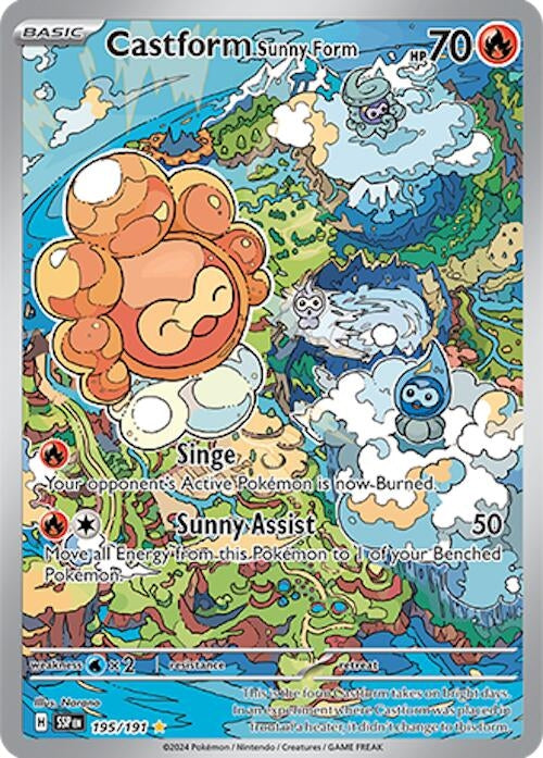 Image for Castform Sunny Form (195/191) [SV08: Surging Sparks] - Pokemon
