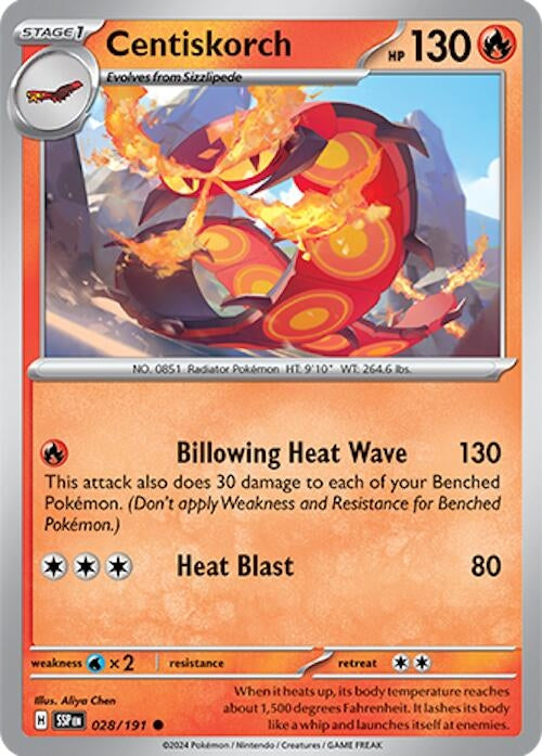 Image for Centiskorch (028/191) [SV08: Surging Sparks] - Pokemon
