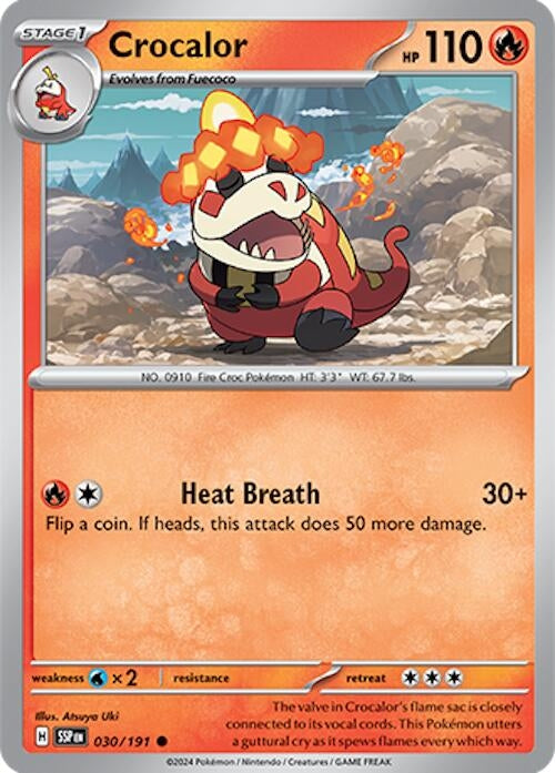 Image for Crocalor (030/191) [SV08: Surging Sparks] - Pokemon