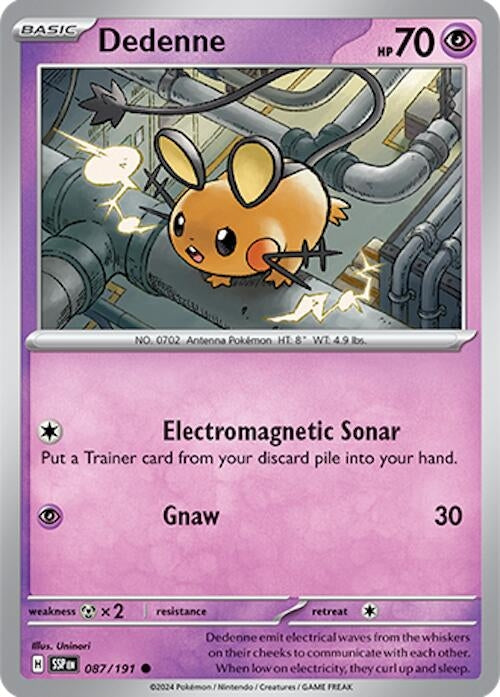 Image for Dedenne (087/191) [SV08: Surging Sparks] - Pokemon
