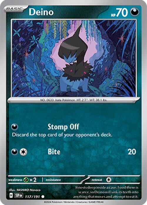 Image for Deino (117/191) [SV08: Surging Sparks] - Pokemon