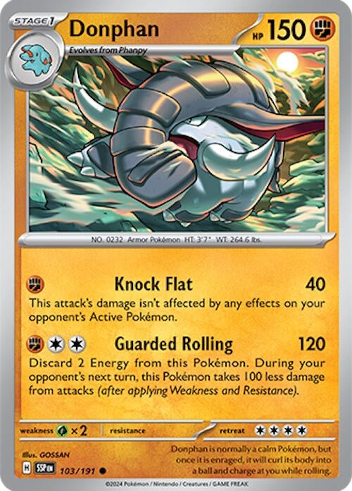 Image for Donphan (103/191) [SV08: Surging Sparks] - Pokemon